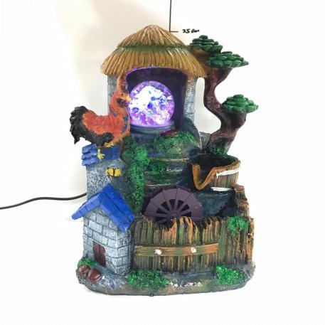 FUENTE DE AGUA GALLO CON LUZ