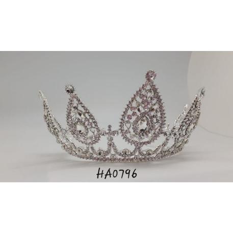CORONA TIARA PLATEADO 10CM