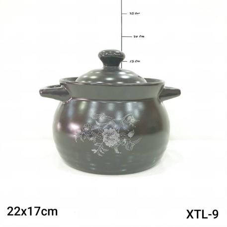 OLLA CACEROLA ALTA NEGRA 1.8L