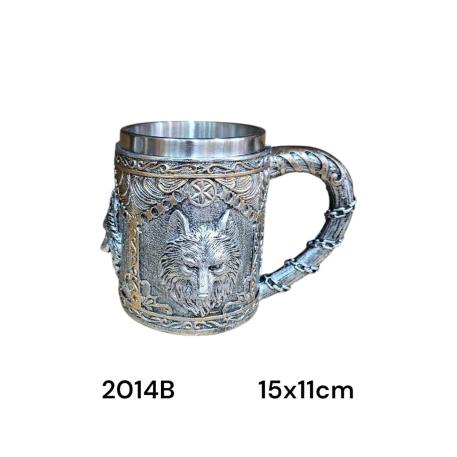 TAZA LOBO PLATEADO