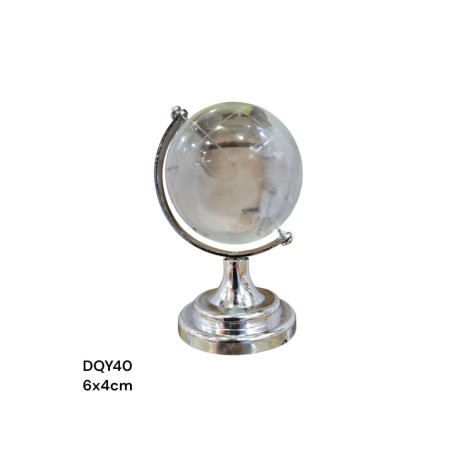 GLOBO TERRAQUEO CRISTAL 4CM