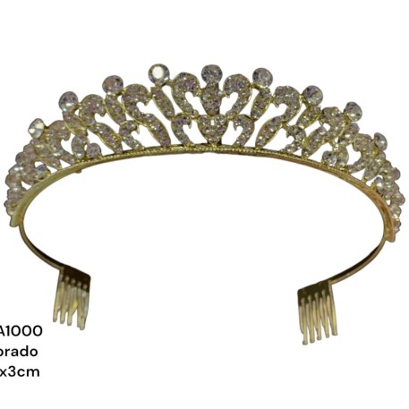 CORONA TIARA C/PEINETA MEDIANA