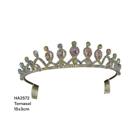 CORONA TIARA C/PEINETA MEDIANA