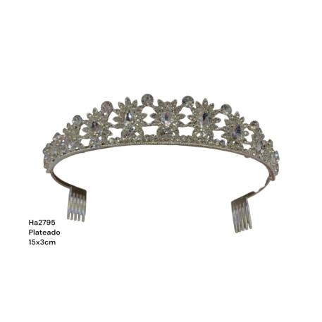 CORONA TIARA C/PEINETA MEDIANA