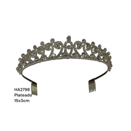 CORONA TIARA C/PEINETA MEDIANA