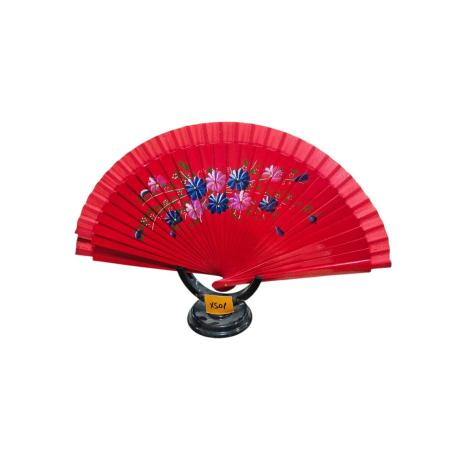 ABANICO ESPAÑOL AMBOS PINTURA ROJO