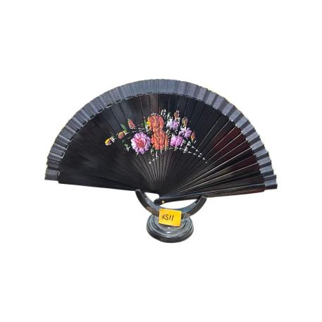 ABANICO ESPAÑOL AMBOS PINTURA NEGRO
