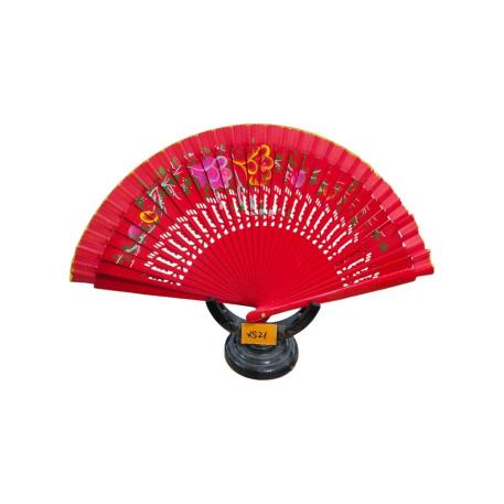 ABANICO ESPAÑOL AMBOS PINTURA ROJO