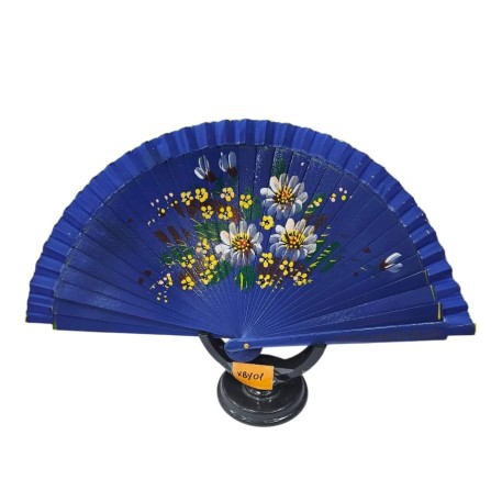 ABANICO ESPAÑOL AZUL