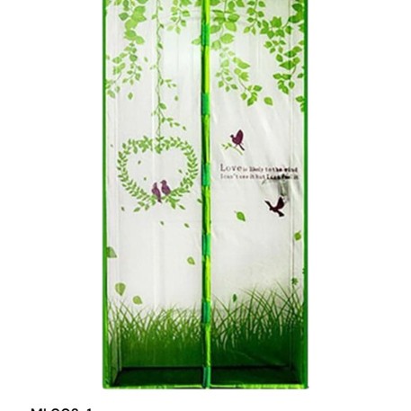 CORTINA MOSQUITERO VERDE 100X210