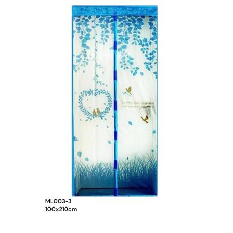 CORTINA MOSQUITERO AZUL 100X210