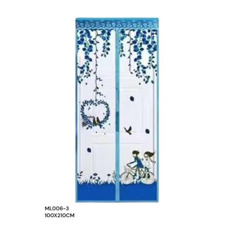 CORTINA MOSQUIT. BICI. AZUL 100X210