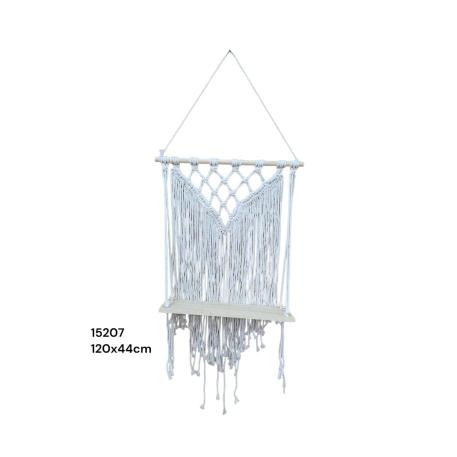 ESTANTE COLG. DE MECRAME OJO TURCO