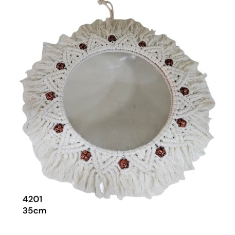 COLG. DE MECRAME C/ESPEJO