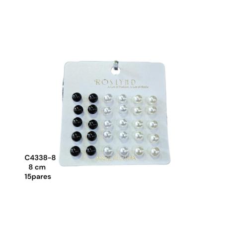AROS PERLA 8CM 15PARES