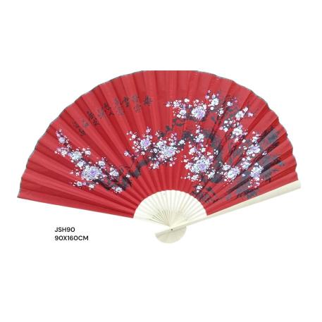 ABANICO DE PARED 90CM ROJO