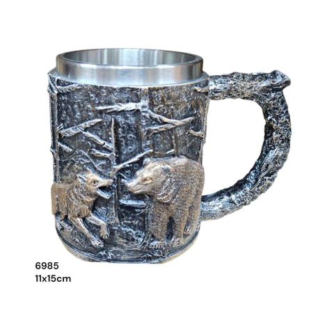 TAZA LOBO Y OSO